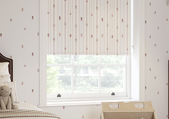 Fairy Cakes, Fairy Stripe Sponge - Twist&Fit Roller Blind - Image 5
